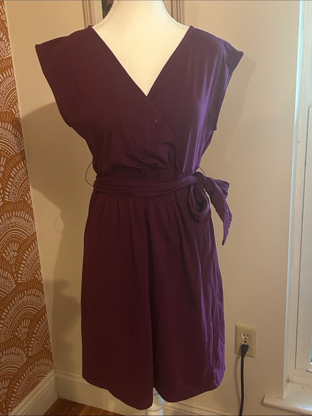 LOFT Wrap Dress with Self-Tie Waist